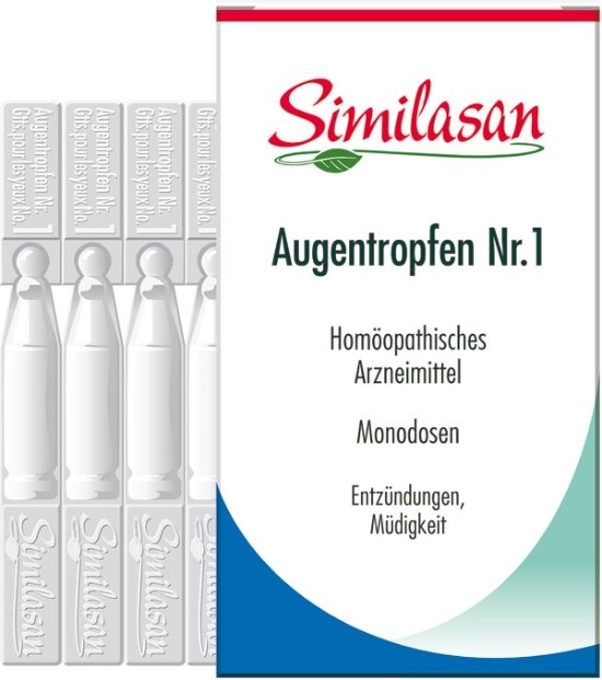 Verpackung Similasan Augentropfen Nr. 1. Monodosen