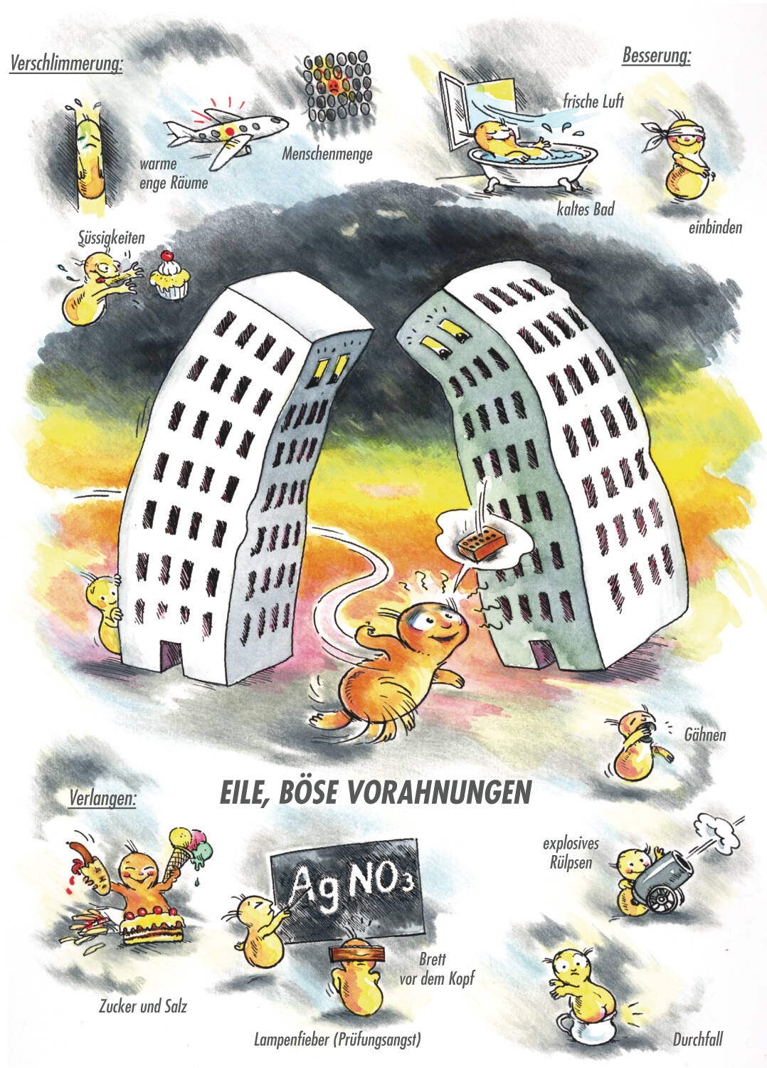 Arzneimittelbild Argentum. Eile, böse Vorahnungen.