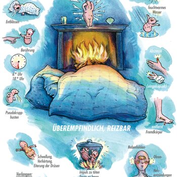 Arzneimittelbild Hepar sulfuri. Überempfindlich, reizbar. | © Sven Hartmann