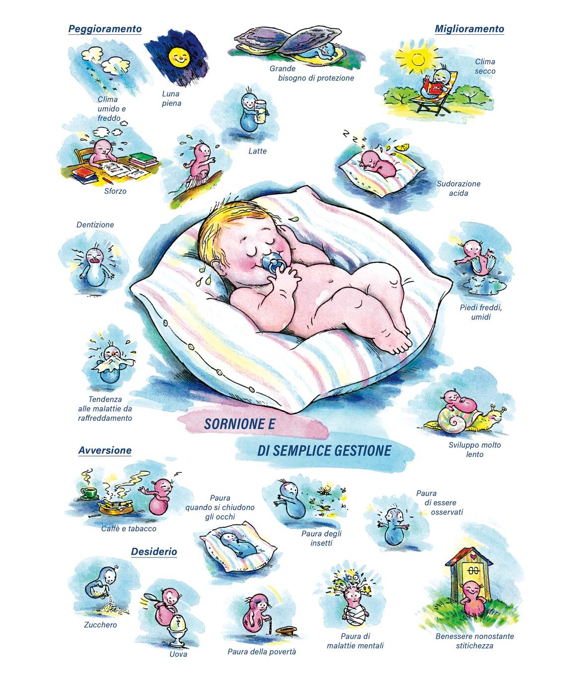 Quadro farmacologico Calcium carbonicum. Sornione e di semplice gestione.