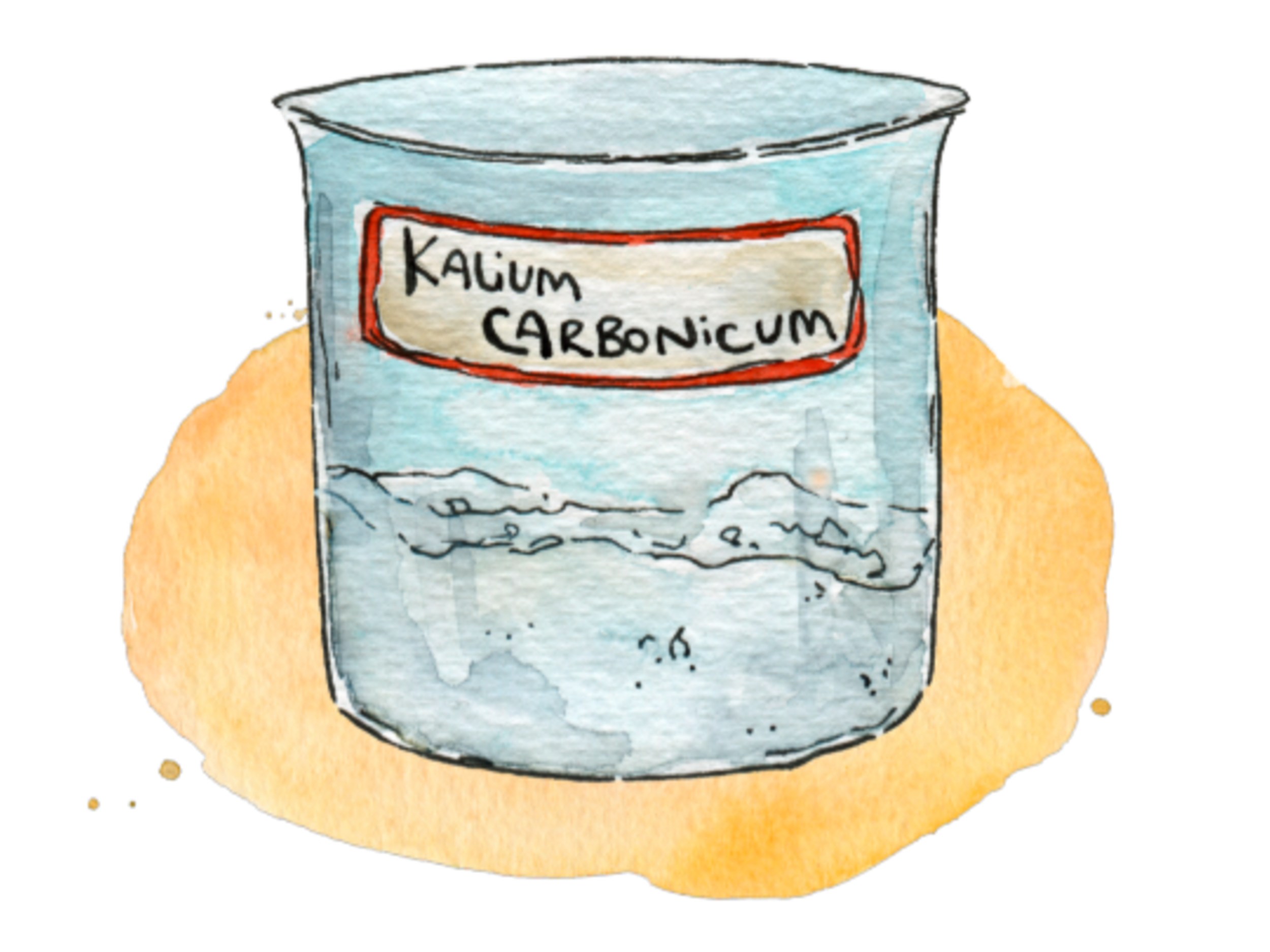 Illustration Kalium carbonicum