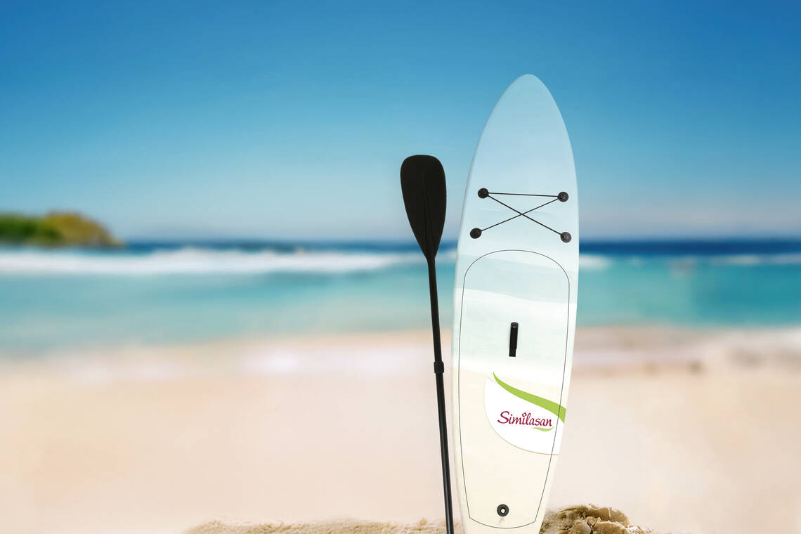 Der Gewinn des Similasan Sommer Wettbewerbs ist ein Stand up Paddel Board