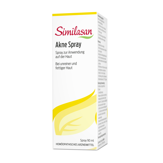 Schachtel Similasan Akne Spray