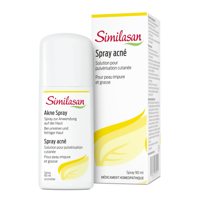 Emballage et aérosol Similasan Spray acné