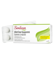 Schachtel und Blister AllerClear Kaugummi