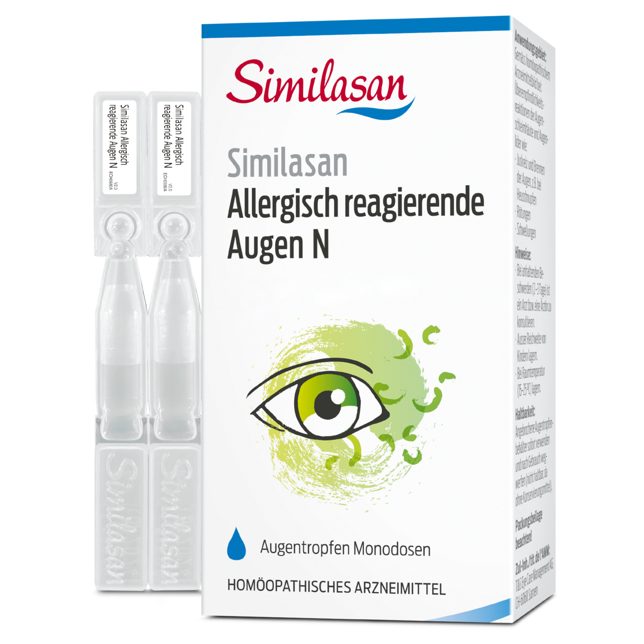 Antiallergische Augentropfen von Similasan bei Heuschnupfen