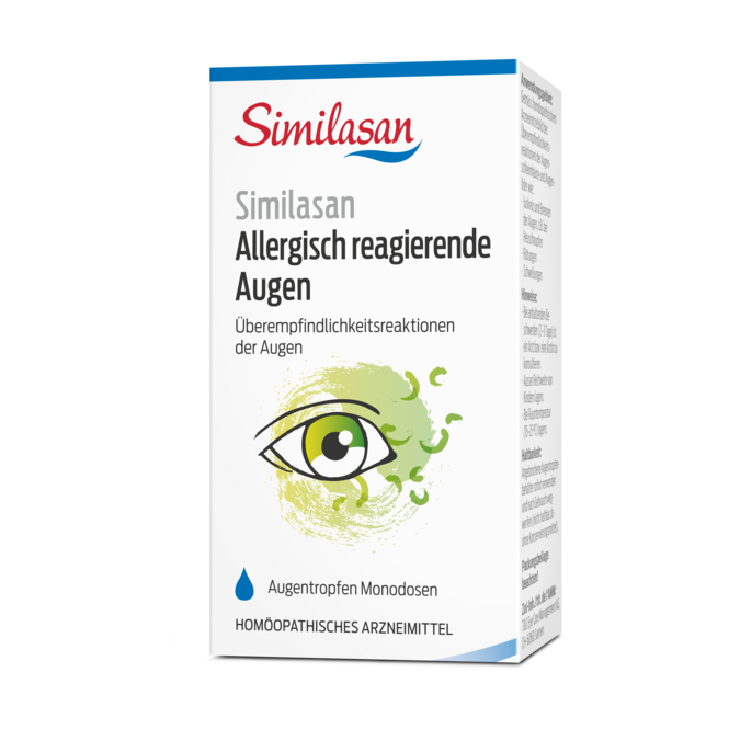 Schachtel Similasan allergisch reagierende Augen Monodosen