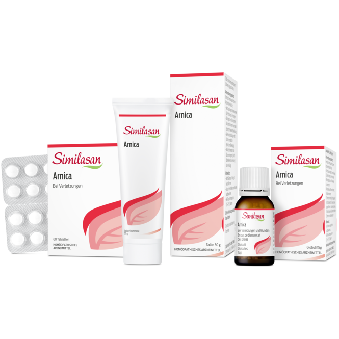 Alle Similasan Arnica Produkte